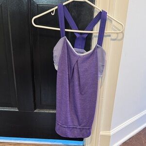 lululemon athletica Purple Strappy Support Tank